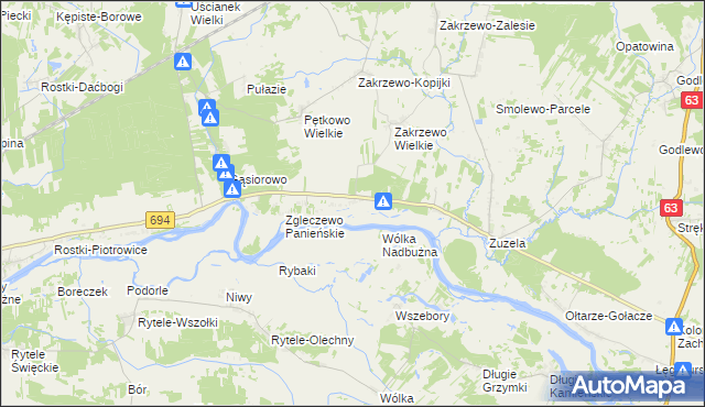 mapa Zgleczewo Szlacheckie, Zgleczewo Szlacheckie na mapie Targeo