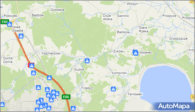 mapa Żuków Leśniczówka, Żuków Leśniczówka na mapie Targeo