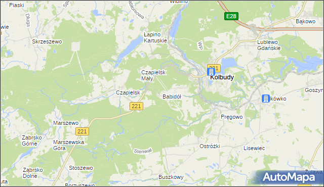 mapa Babidół, Babidół na mapie Targeo