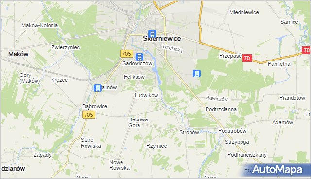 mapa Balcerów, Balcerów na mapie Targeo