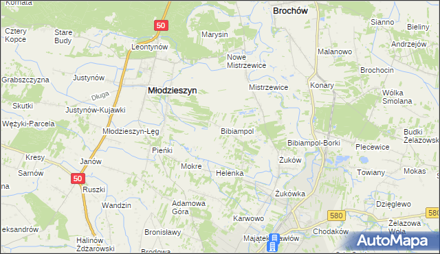 mapa Bibiampol, Bibiampol na mapie Targeo