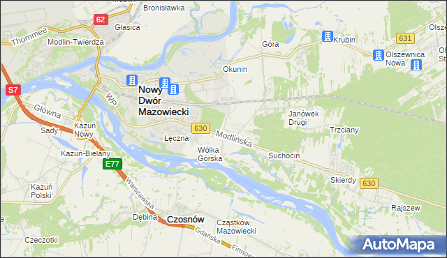 mapa Boża Wola gmina Jabłonna, Boża Wola gmina Jabłonna na mapie Targeo