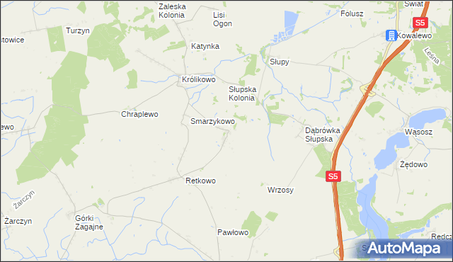 mapa Ciężkowo, Ciężkowo na mapie Targeo