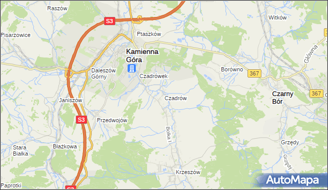 mapa Czadrów, Czadrów na mapie Targeo