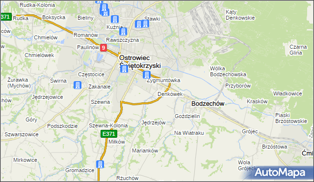 mapa Denkówek, Denkówek na mapie Targeo