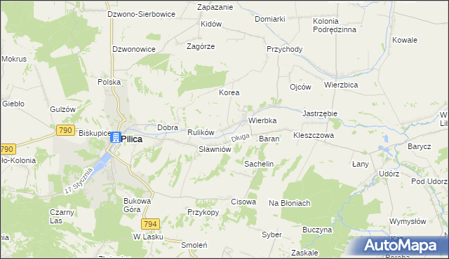 mapa Dobra-Kolonia, Dobra-Kolonia na mapie Targeo