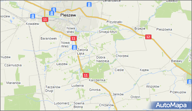 mapa Dobra Nadzieja, Dobra Nadzieja na mapie Targeo