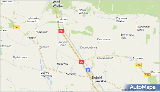 mapa Dobrogościce, Dobrogościce na mapie Targeo