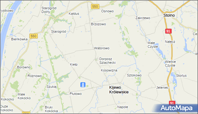 mapa Dorposz Szlachecki, Dorposz Szlachecki na mapie Targeo