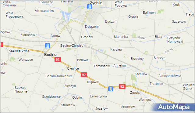 mapa Franciszków Nowy, Franciszków Nowy na mapie Targeo