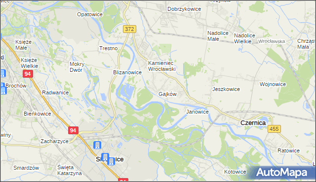 mapa Gajków, Gajków na mapie Targeo