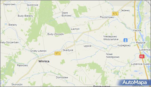 mapa Golądkowo, Golądkowo na mapie Targeo