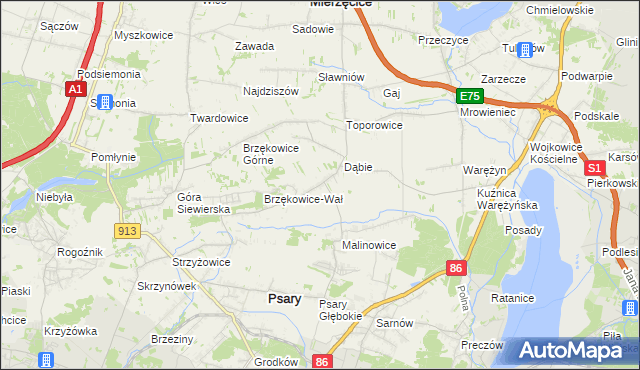 mapa Goląsza Dolna, Goląsza Dolna na mapie Targeo