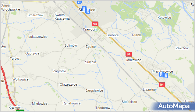 mapa Grodziszów, Grodziszów na mapie Targeo