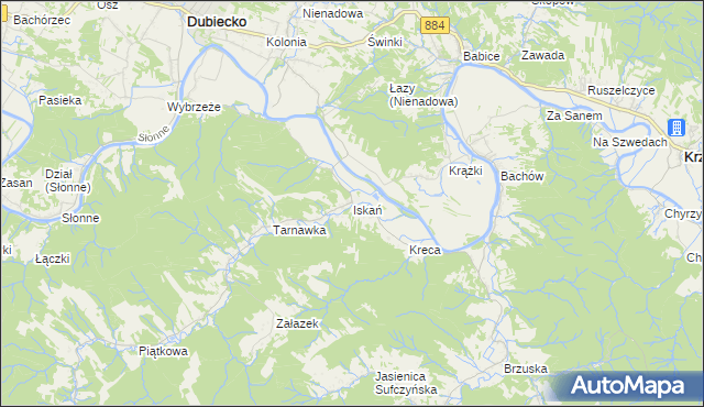 mapa Iskań, Iskań na mapie Targeo