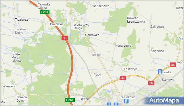 mapa Izbice, Izbice na mapie Targeo