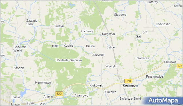 mapa Jurzynek, Jurzynek na mapie Targeo