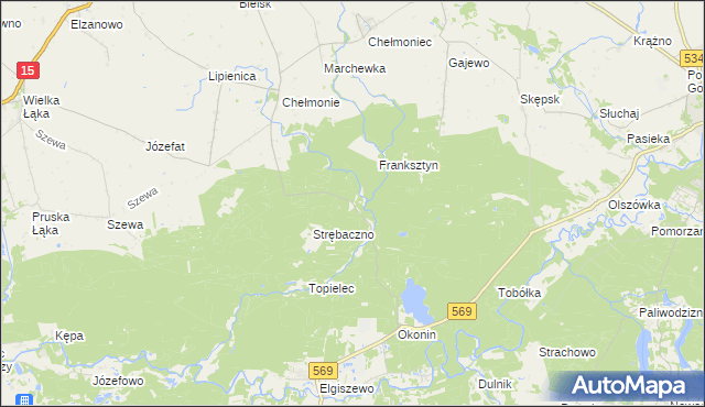 mapa Kałdunek, Kałdunek na mapie Targeo