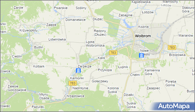 mapa Kaliś, Kaliś na mapie Targeo