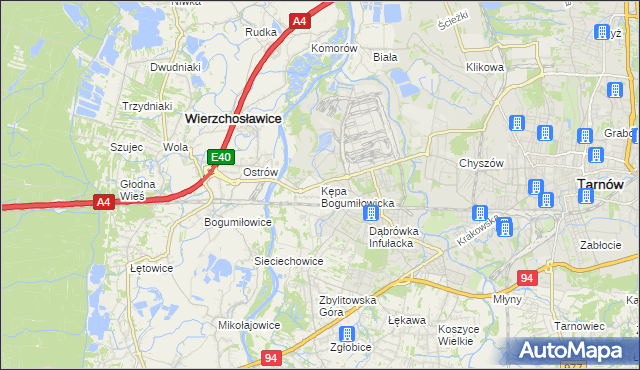 mapa Kępa Bogumiłowicka, Kępa Bogumiłowicka na mapie Targeo