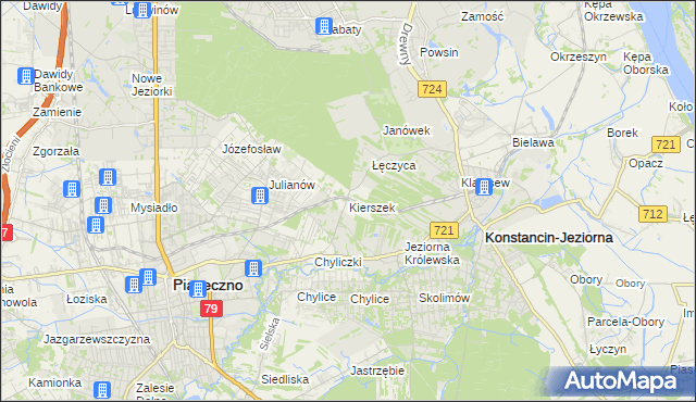 mapa Kierszek, Kierszek na mapie Targeo