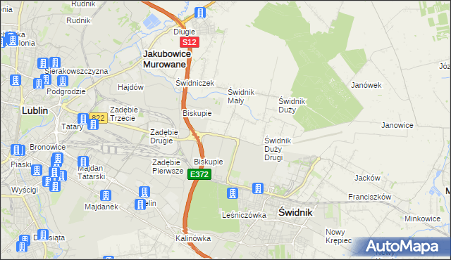 mapa Kolonia Świdnik Mały, Kolonia Świdnik Mały na mapie Targeo