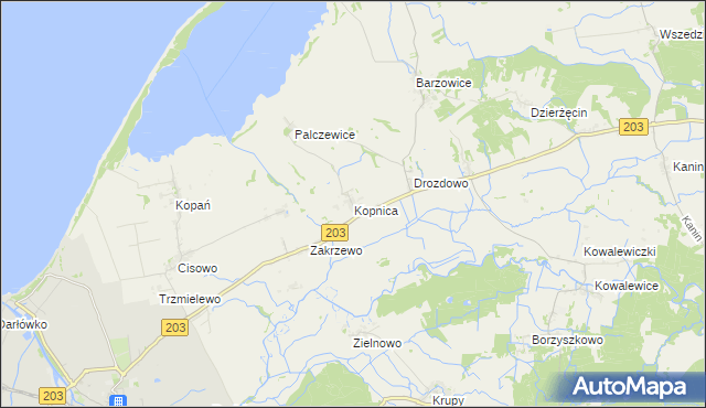 mapa Kopnica, Kopnica na mapie Targeo