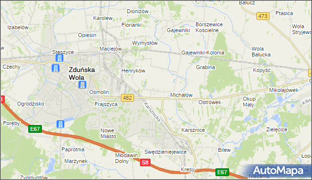 mapa Krobanów, Krobanów na mapie Targeo