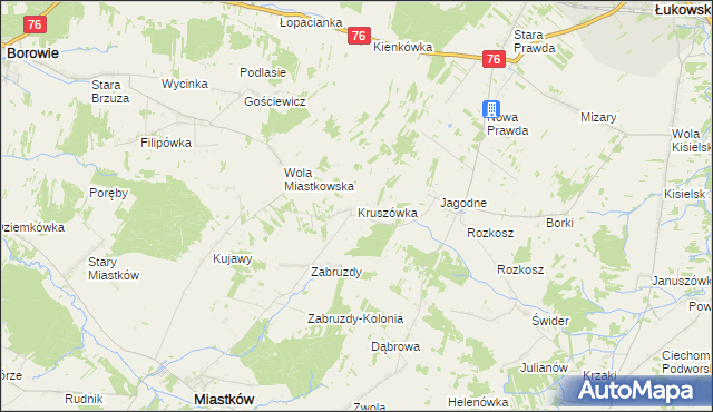 mapa Kruszówka, Kruszówka na mapie Targeo