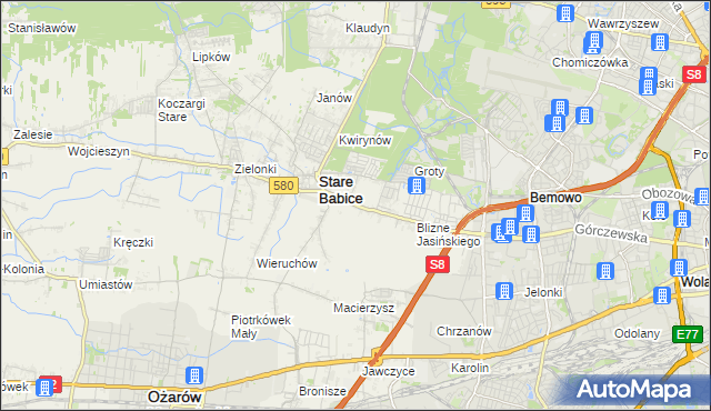 mapa Latchorzew, Latchorzew na mapie Targeo