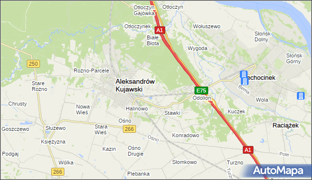 mapa Łazieniec, Łazieniec na mapie Targeo