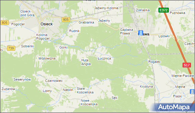 mapa Łucznica, Łucznica na mapie Targeo