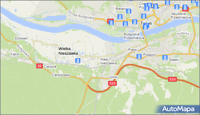 mapa Mała Nieszawka, Mała Nieszawka na mapie Targeo