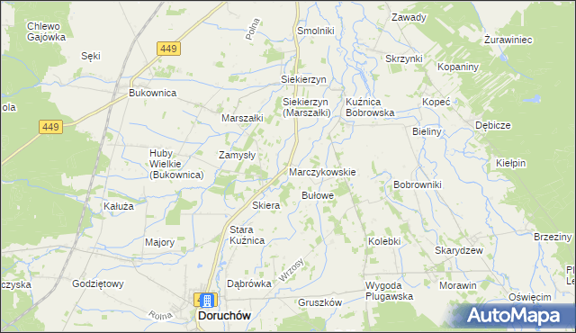 mapa Marczykowskie, Marczykowskie na mapie Targeo