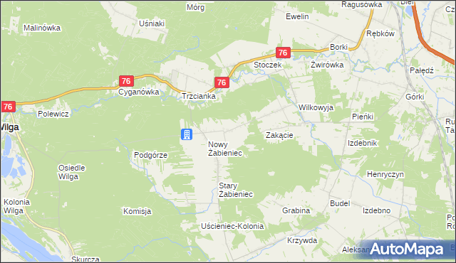 mapa Marianów gmina Garwolin, Marianów gmina Garwolin na mapie Targeo