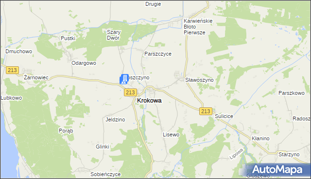 mapa Minkowice gmina Krokowa, Minkowice gmina Krokowa na mapie Targeo