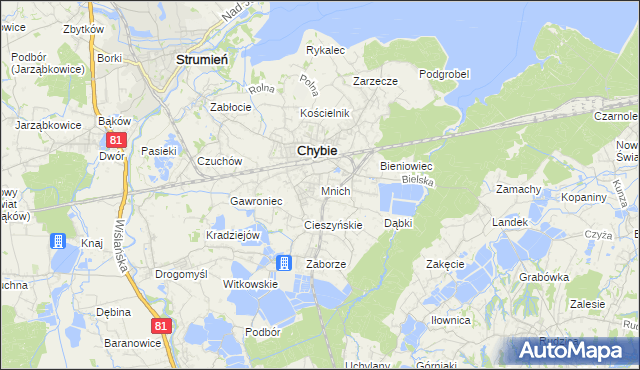 mapa Mnich, Mnich na mapie Targeo