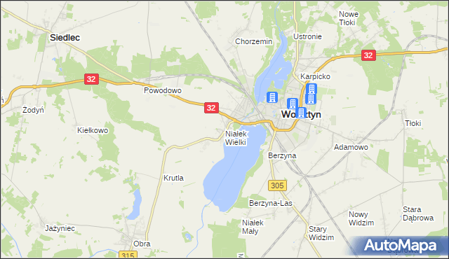mapa Niałek Wielki, Niałek Wielki na mapie Targeo