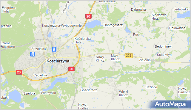 mapa Nowy Klincz, Nowy Klincz na mapie Targeo