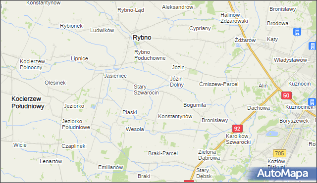 mapa Nowy Szwarocin, Nowy Szwarocin na mapie Targeo