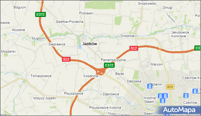 mapa Panieńszczyzna, Panieńszczyzna na mapie Targeo