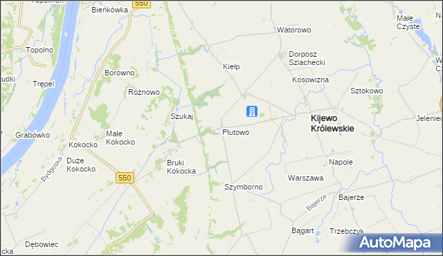 mapa Płutowo, Płutowo na mapie Targeo