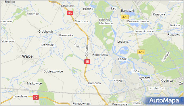 mapa Poborszów, Poborszów na mapie Targeo