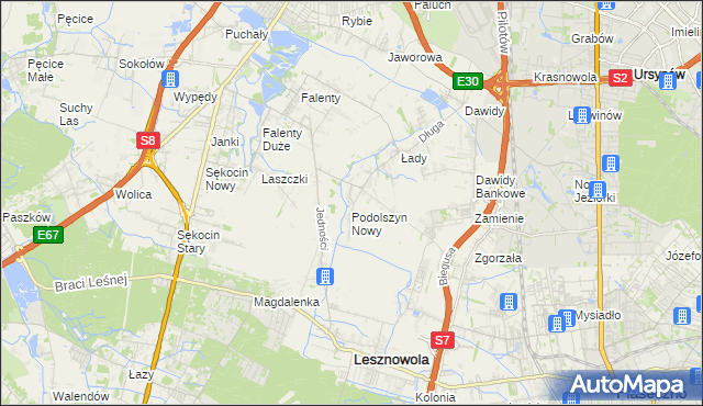 mapa Podolszyn, Podolszyn na mapie Targeo