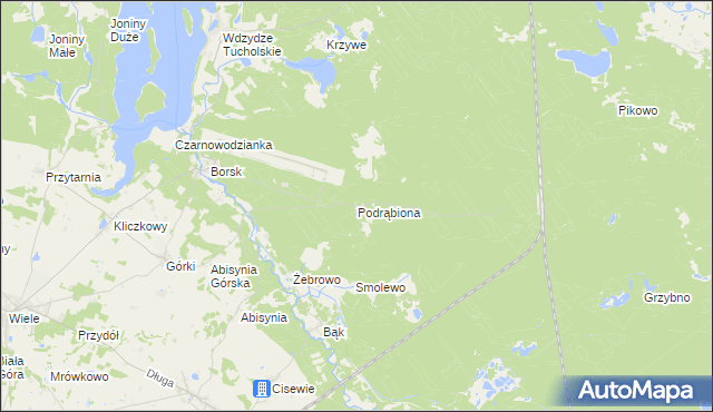 mapa Podrąbiona, Podrąbiona na mapie Targeo