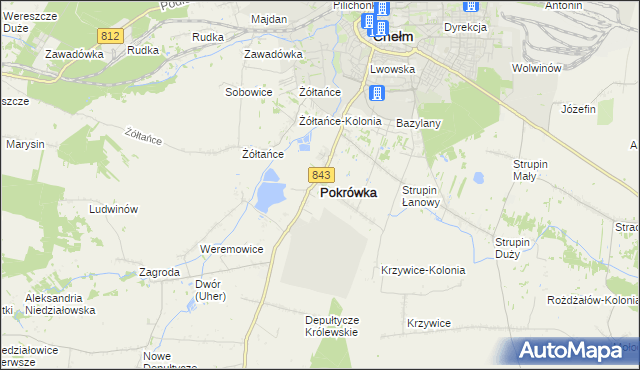 mapa Pokrówka, Pokrówka na mapie Targeo