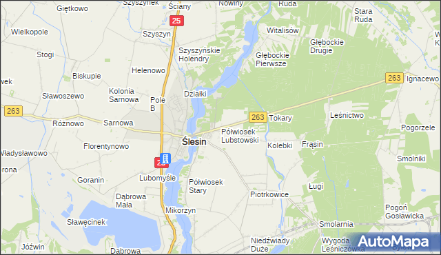 mapa Półwiosek Lubstowski, Półwiosek Lubstowski na mapie Targeo