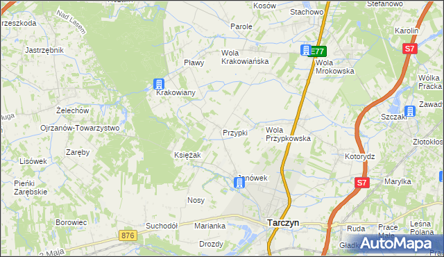 mapa Przypki, Przypki na mapie Targeo