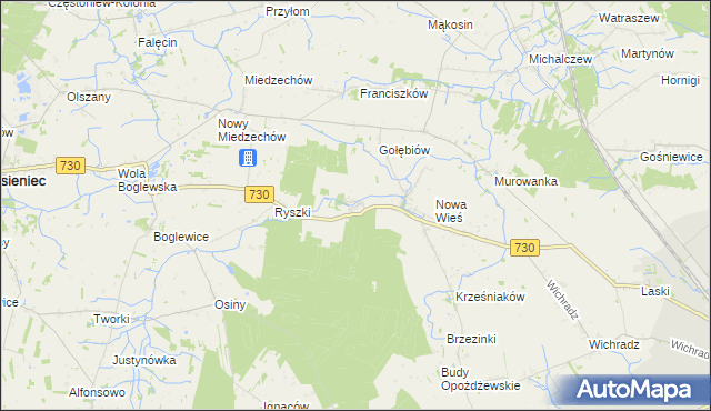 mapa Rytomoczydła, Rytomoczydła na mapie Targeo