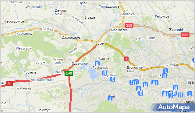 mapa Rząska, Rząska na mapie Targeo